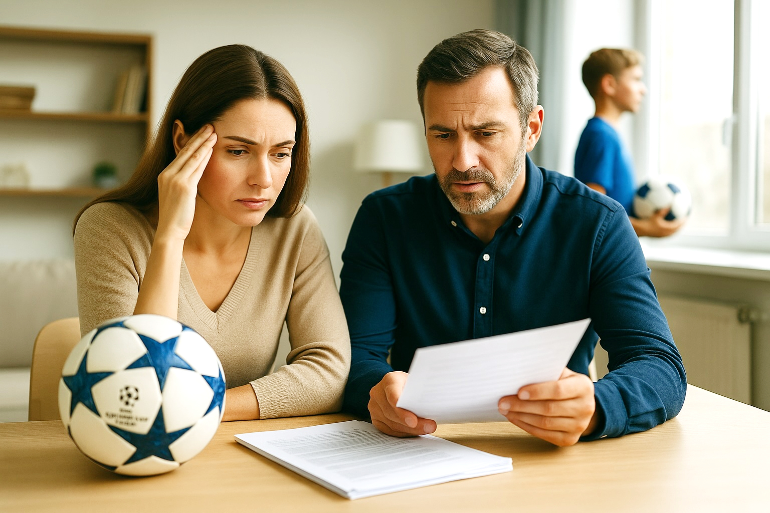 Parents worried about football paperwork